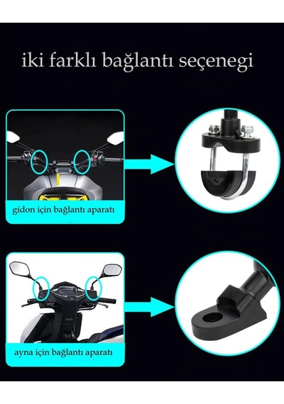 Lexroo Bisiklet Motosiklet Ve Scooter İçin Gidon Uyumlu Telefon Tutucu  Malzeme Yüksek Standart