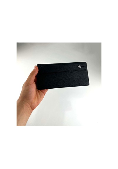 Alphaclub Bag Erkek Hakiki Deri Siyah Telefon Bölmeli Uzun Cüzdan Ve Kartlık Model 2724