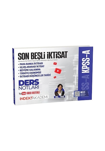 İndeks Akademi Kpss A Grubu Son Beşli İktisat Video Ders Notları - Emel Aksaç