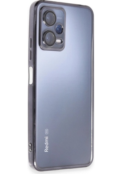 Gld-spt- Newface Xiaomi Redmi Note 12 Pro 5g Kılıf Razer Lensli Silikon - Siyah