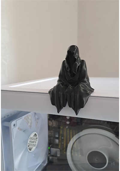 3d Masa - Kitaplık - Gamer Dekorasyonu Ghost Azrail Kitaplık Figür/biblo