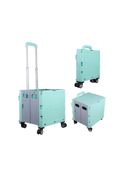 Ayt Sunup Sn-26966 Katlanabilir Market Pazar Kamp Tekerlekli Alışveriş Arabası 60 Kg Kapasiteli Çanta