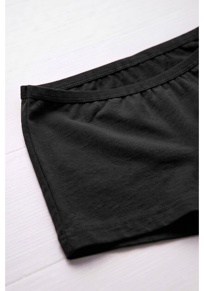 Öts Kız Çocuk 5 Li Pamuklu Boxer Günlük Rahat Kesim 8210-5 Siyah
