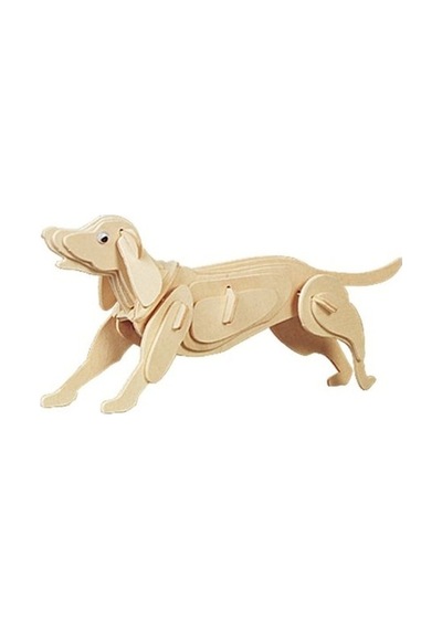 3D Ahşap Puzzle -  Köpek