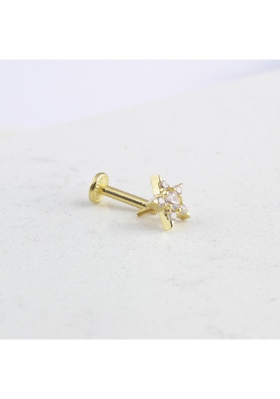 Glorria Altın Yıldız Tragus Piercing 20810060