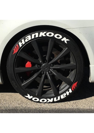 Hankook 3D Lastik Yazısı Beyaz