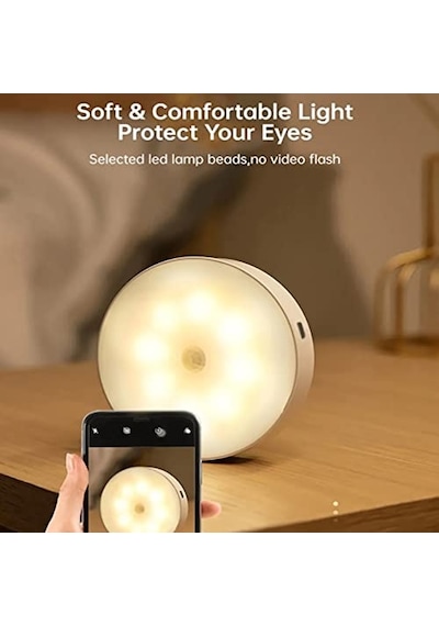 Sensörlü Usb Şarjlı Lamba Led Işık Sensörlü Lamp Gece Lambası Hareket Sensör Led Sensör Lamba Çok Renkli