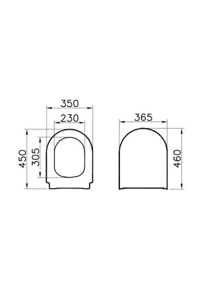 VitrA Ses Yok Yavaş Kapanan Klozet Kapağı 85-003-009 Model 2