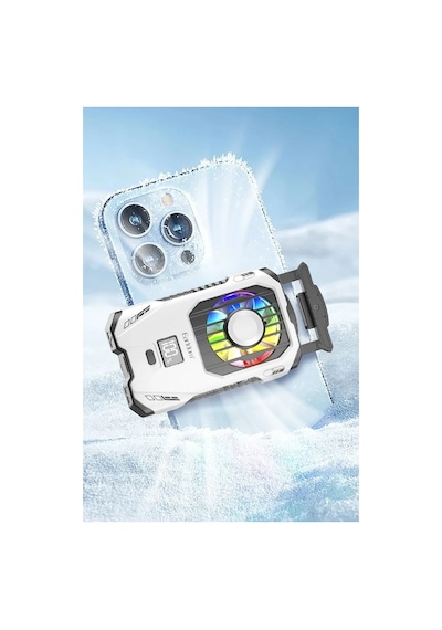 Earldom F15 Rgb Radyatör Telefon Soğutucu Fan - Beyaz