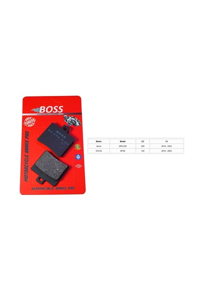Ön Fren Disk Balatası Bs298 Organik - Arora Zrx200, Volta Apx5