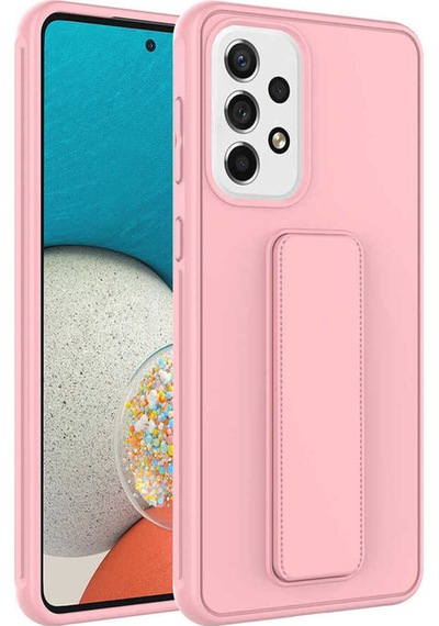 Galaxy A23 Kılıf Zore Qstand Kapak Pembe