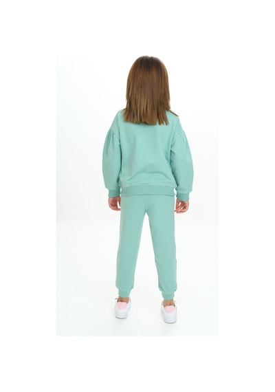 Toontoy Kids Toontoy Kız Çocuk Trend Nakışlı Eşofman Takım Yeşil