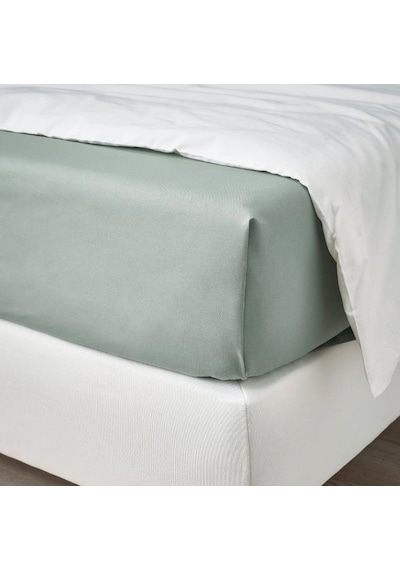 Ikea Dvala Çift Kişilik Çarşaf 240 X 260 Cm Koyu Yeşil