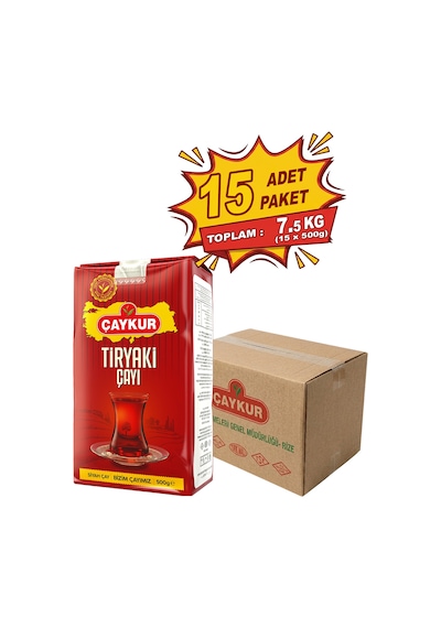 Tiryaki Dökme Çay 500 Gr. Onbeşli Paket