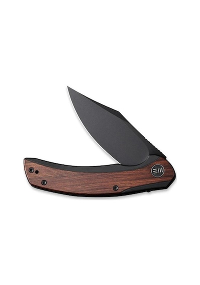 We Knife Snick Titanium Black Cuibourtia Kamp Çakı Kahverengi - Siyah