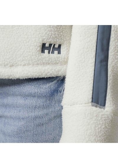 Helly Hansen Polar Imperial Pile Zip Pullover Kadın Beyaz Dik Yaka Sweatshirt Beyaz