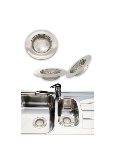 3'li Metal Mutfak Lavabo Süzgeci Paslanmaz 3 Adet Evye 7 Cm Diğer