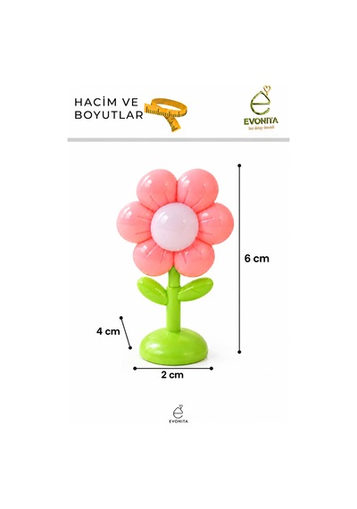 Pembe Çiçek Tasarımlı Masa Lambası Dekoratif Çocuk Odası Gece Lambası Masa Üstü Sevimli Aydınlatma Renkli