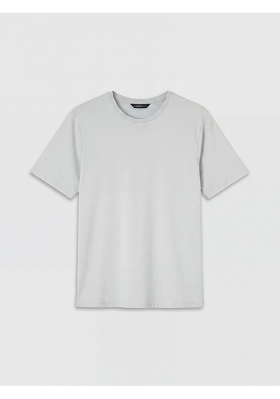Lcwaıkıkı Classic Gri Regular Fit Basic Erkek Dry Touch Tişört