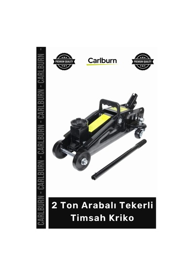 Kriko Hidrolik Profesyonel Oto Tamir Bakım Servis Ekipmanı 2 Ton Arabalı Tekerli Timsah Kriko