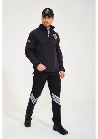 Yeni Tip Özel Güvenlik Softshell Mont Füme