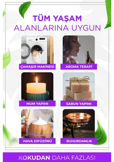 Auran 10 Ml Lotus Esansiyel Uçucu Koku Yağı Buhurdanlık Yağı Diğer