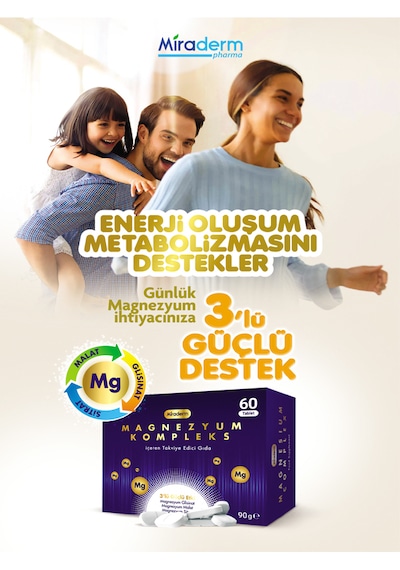 Miraderm Magnesıum Complex 60 Tablet
