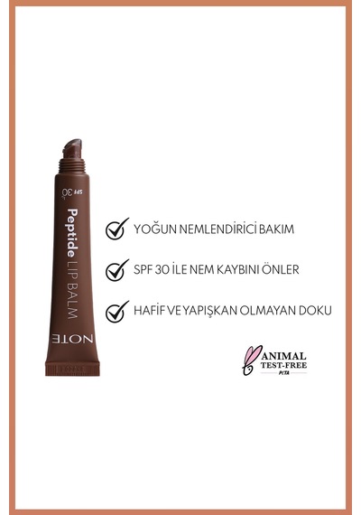 Note Peptide Lip Balm 06 Cappuccino Kiss Nemlendirici Ve Parlatıcı Renkli Dudak Balmı