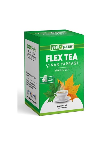 Yeşil Pazar Çınar Yaprağı Flex Tea 45 Poşet Çay
