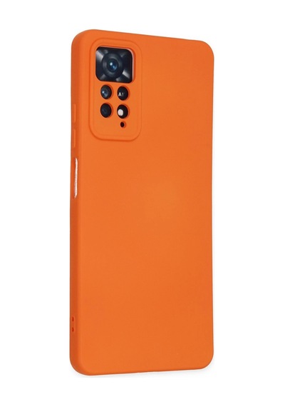 Uryport Xiaomi Redmi Note 11 Pro Kılıf Nano İçi Kadife Silikon - Turuncu