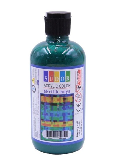 Südor Akrilik Boya 250 Ml Koyu Yeşil 22 Çok Renkli