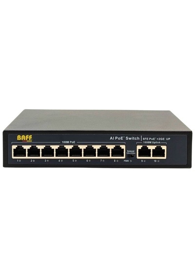 Baff Poe-082gb 8 Port + 2 Port Gıgabıt Poe Swıtch