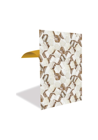 Tink Kendinden Yapışkanlı Kahverengi Petek Desenli Pvc Panel 41x62 Cm