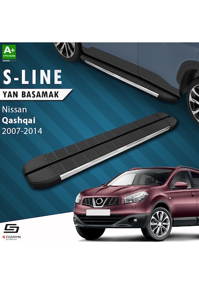 S-dizayn Nissan Qashqai S-line Krom Yan Basamak 173 Cm 2007-2014