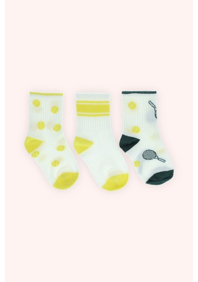 Panço Unisex 3'lü Soket Çorap Seti 2512uk11001 Renkli