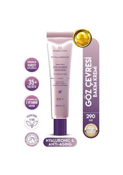 Hyaluronic Yaşlanma Karşıtı Göz Çevresi Bakım Kremi 35+ 25 Gr