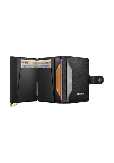 Secrid Premium Miniwallet+ Emboss Diamond Kartlık Cüzdan, Siyah Çok Renkli