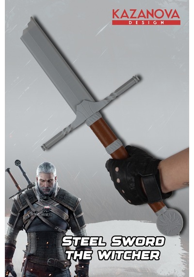 Kazanova Design Geralt Steel Katlanabilir Cosplay Figür The Witcher