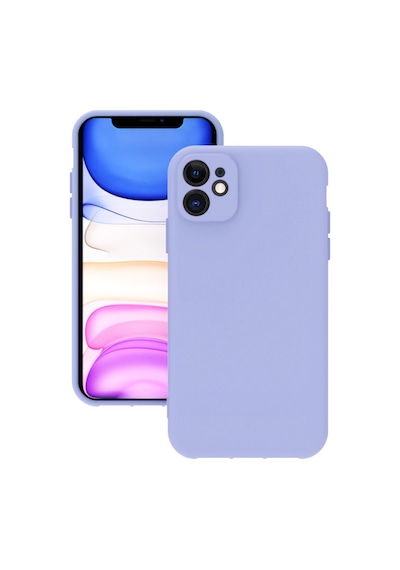 Apple Uyumlu iPhone 11 Kılıf Silikon Rubber Arka Kapak Lila