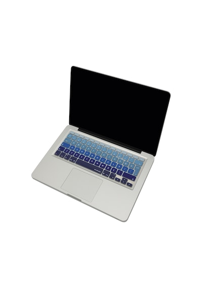 Apple Uyumlu MacBook Air Pro Klavye Koruyucu Türkçe Q Ombre Eski Usb Li Model 2008/2017 Yılı İle Lacivert Mavi