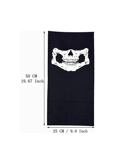 Mey İthalat Motorcu Boyunluk Baf Buff Bandana 25x48 Cm Model 7 Çok Renkli