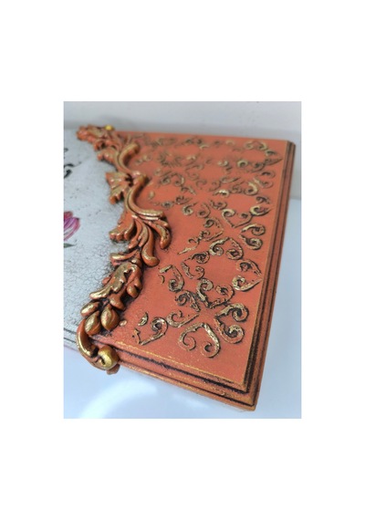 Mücevher Takı Kutusu Ahşap Kutu Düzenleyici Vintage Tasarım Pudra - 326964718 Pudra