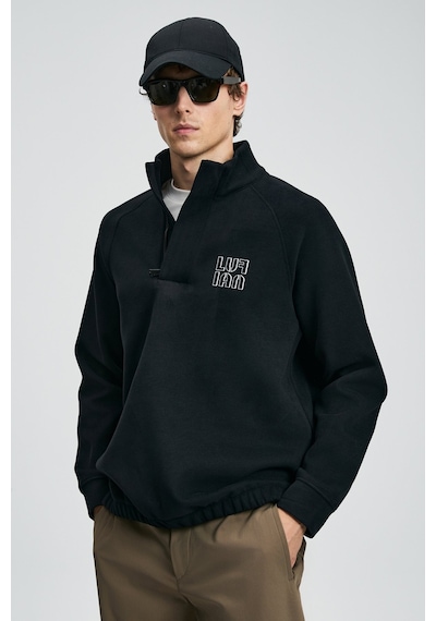 Lufian Erkek Hazel Sweatshirt 112030190 Siyah Siyah