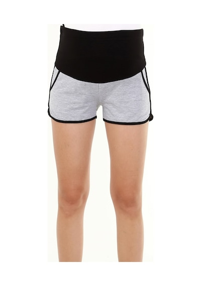 Luvmabelly Myra8521 - Gri Hamile Spor Şortu-gri