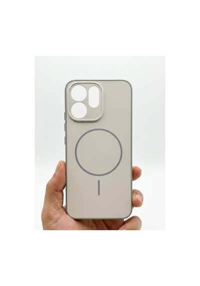 Oppo Reno15 Pro Max Cph2811 Uyumlu Darbe Emici Koruyucu Kılıf Magsafe Çalışmaz Gri