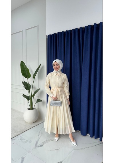 Tensel Kumaş Astarlı Gizli Düğmeli Kuşaklı Elbise 135 Cm Beyaz, Acı Kahve, Mavi, Yağ Yeşili, Açık Sarı, Siyah, Pembe Tensel Kumaş Astarlı Gizli Düğmeli Kuşaklı Elbise 135 Cm Beyaz, Acı Kahve, Mavi, Yağ Yeşili, Açık Sarı, Siyah, Pembe