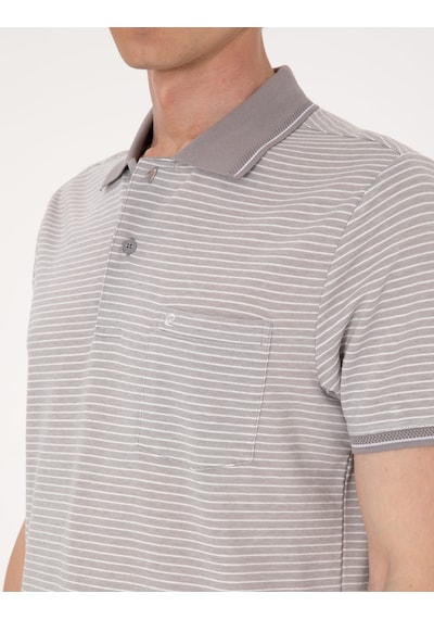 Pierre Cardin Erkek Gri Tişört 50307848-vr024 Gri