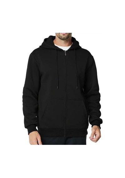 Dynamo Erkek Kapüşonlu Fermuarlı Sweatshirt 6549 Bgl-st04026 Siyah