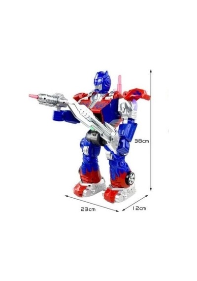 Uzaktan Kumandalı Dev Boy Optimus Prime Bumble Bee Transformer Mermi Ve Disk Atan Oyuncak Robot Lacivert
