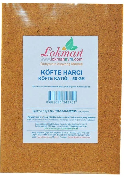 Köfte Harcı Baharat Karışımı 50 Gr Paket